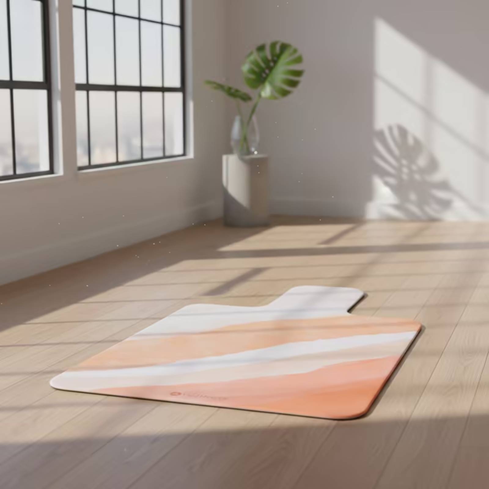 Pilates & Yoga Vertebrasana - เสื่อออกกำลังกาย เสื่อพิลาทิสแบบหนังกลับ กันลื่น บุนวม สำหรับใช้ในสตูดิโอ ออกกำลังกายที่บ้าน