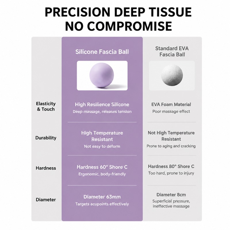 ลูกบอลซิลิโคนสำหรับนวดกล้ามเนื - Pilates Yoga Reformer บทวิจารณ์และราคา