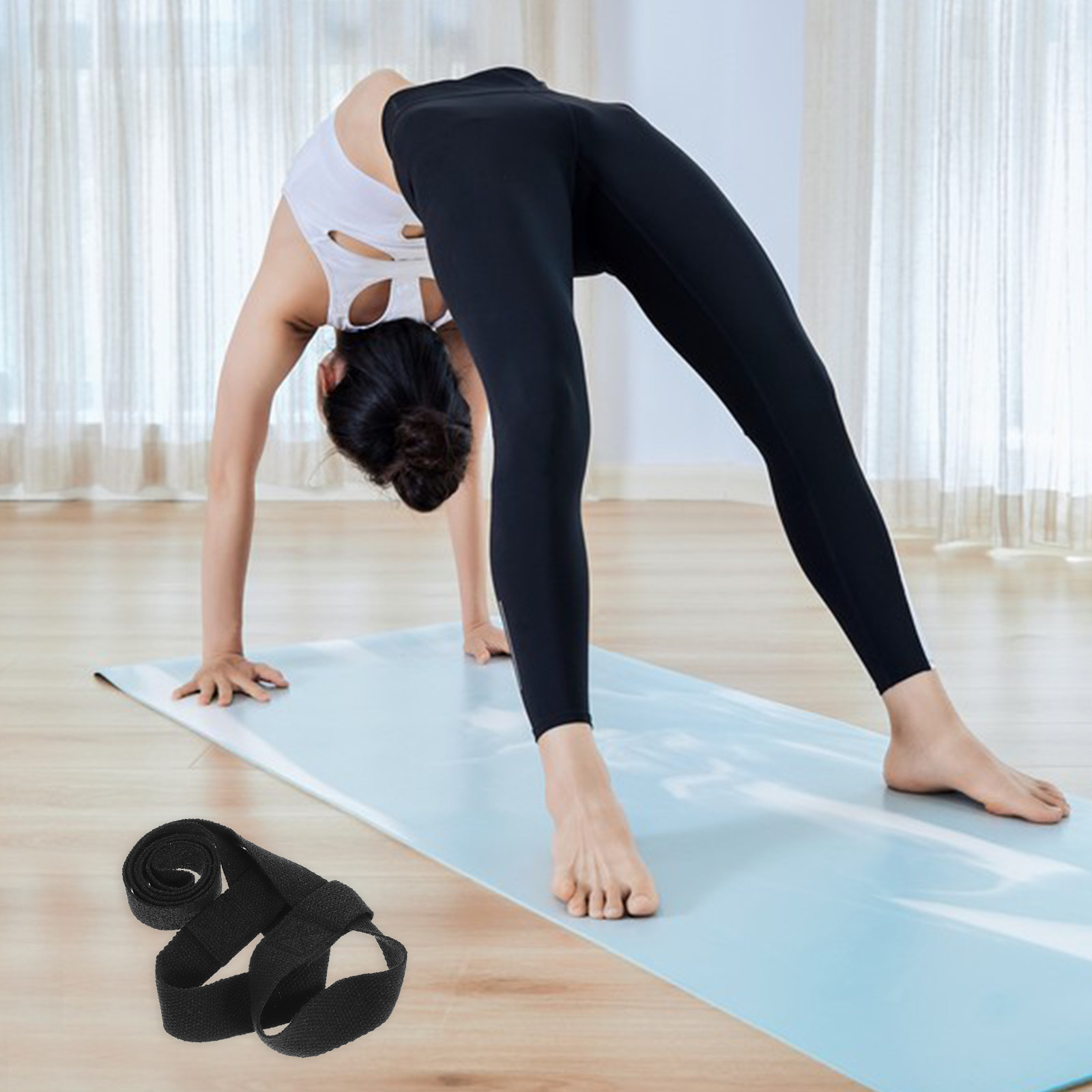 สายรัดเสื่อโยคะ 2 ชิ้น แบบปรับ - Pilates Yoga Class บทวิจารณ์และราคา