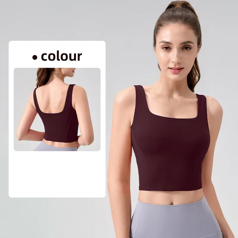 เสื้อกีฬาโยคะผู้หญิง คอเหลี่ยม - Pilates Yoga One บทวิจารณ์และราคา