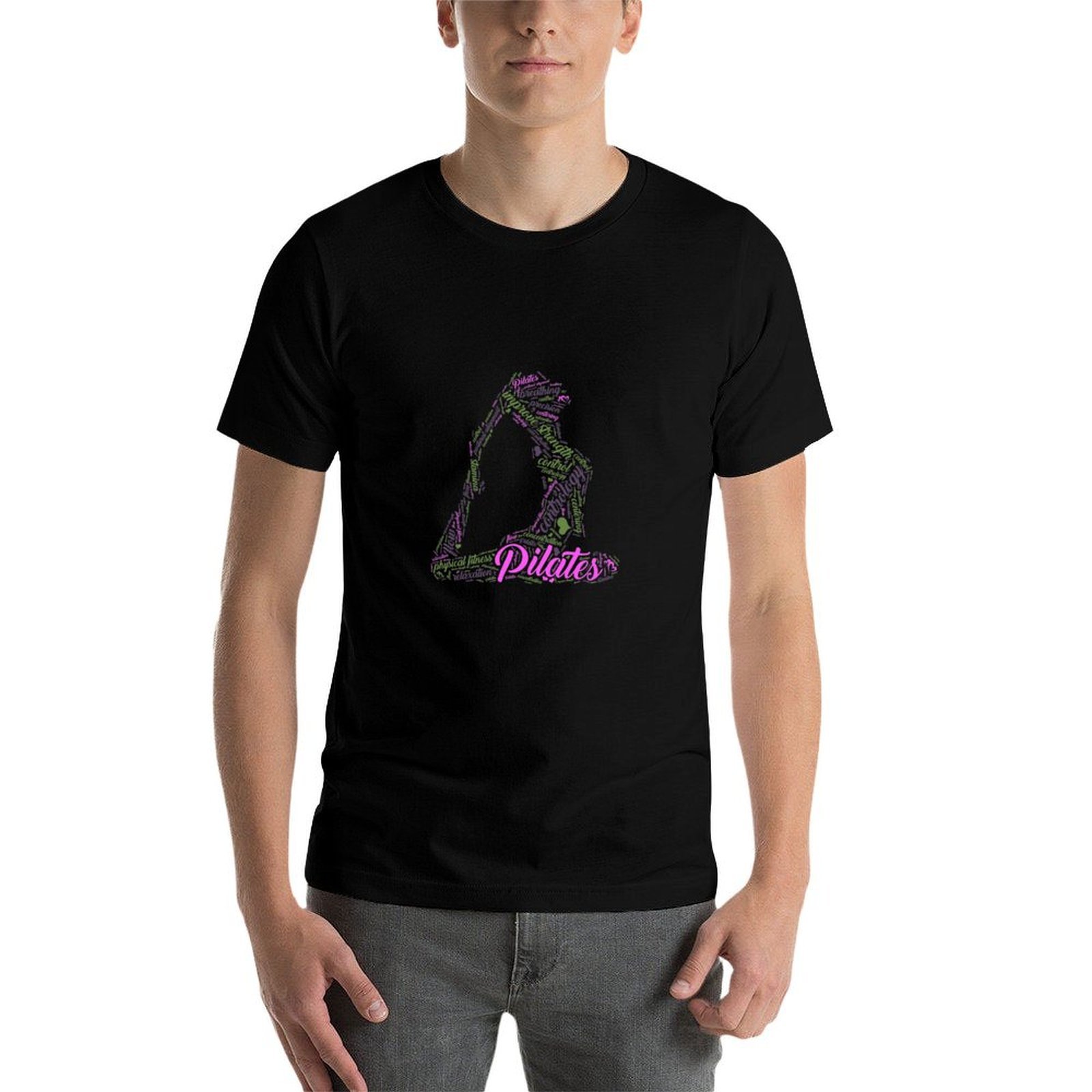 เสื้อยืดลายคำศัพท์เกี่ยวกับควา - Pilates Yoga Class บทวิจารณ์และราคา
