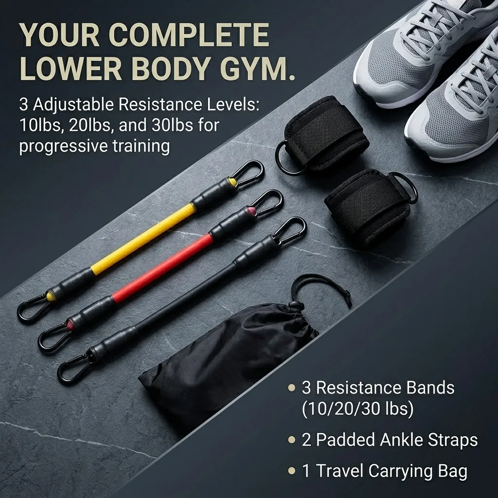 ชุดสายยางยืดสำหรับข้อเท้า 5 ชิ - Pilates Yoga Reformer บทวิจารณ์และราคา