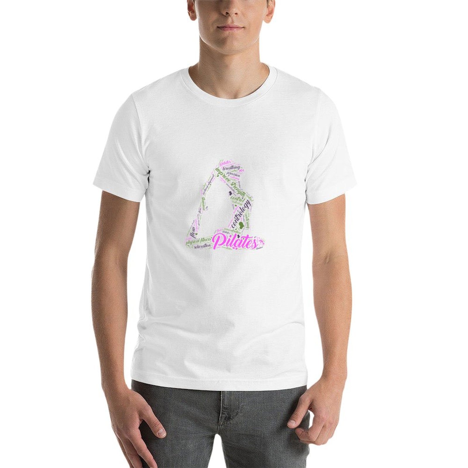 เสื้อยืดพิมพ์ลายพิเศษสำหรับผู้ - Pilates Yoga Class บทวิจารณ์และราคา