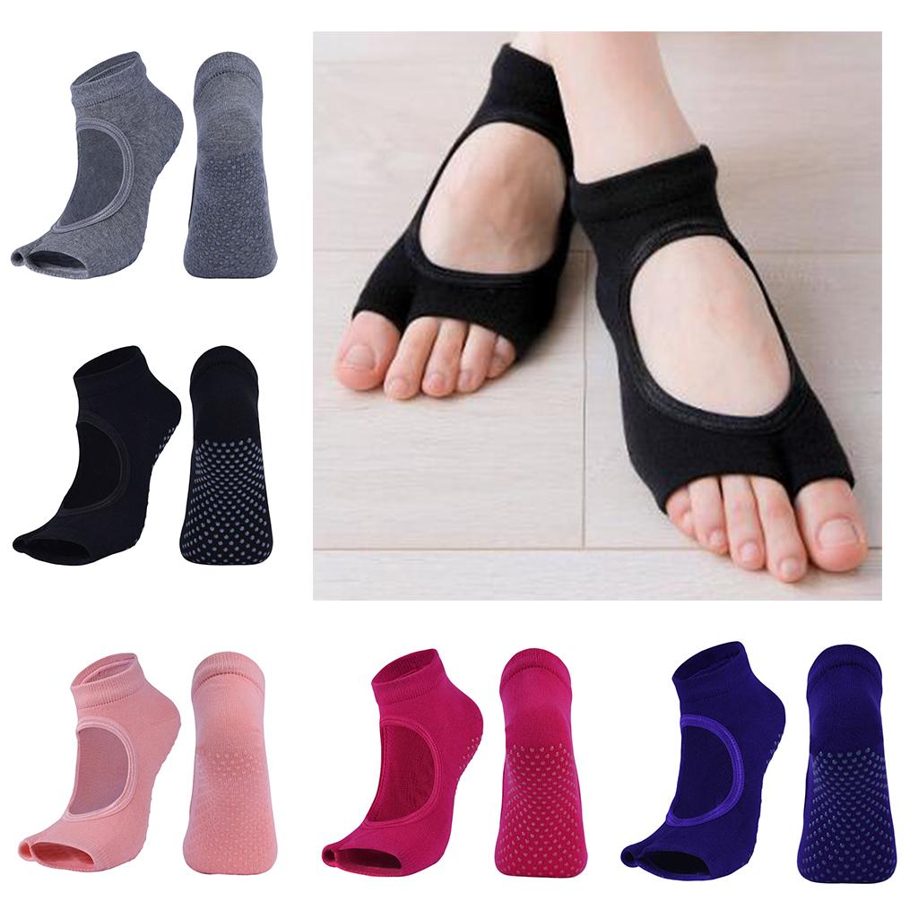 ถุงเท้าโยคะแบบครึ่งนิ้ว ผลิตจา - Pilates Yoga Class บทวิจารณ์และราคา