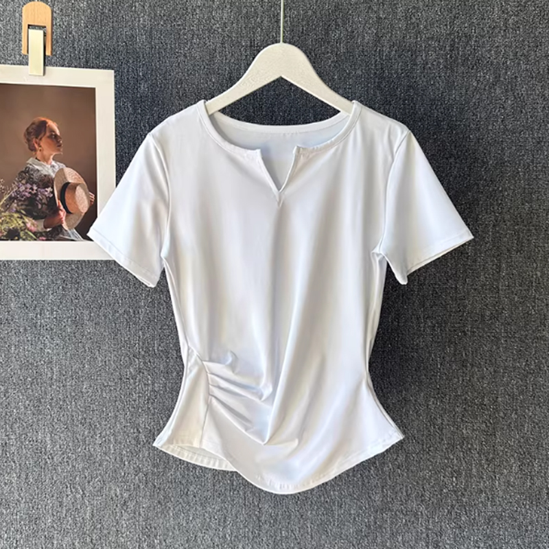 ชุดโยคะสตรีฤดูร้อนชุดฝึกพิลาทิ - Pilates Yoga Wrap Top บทวิจารณ์และราคา