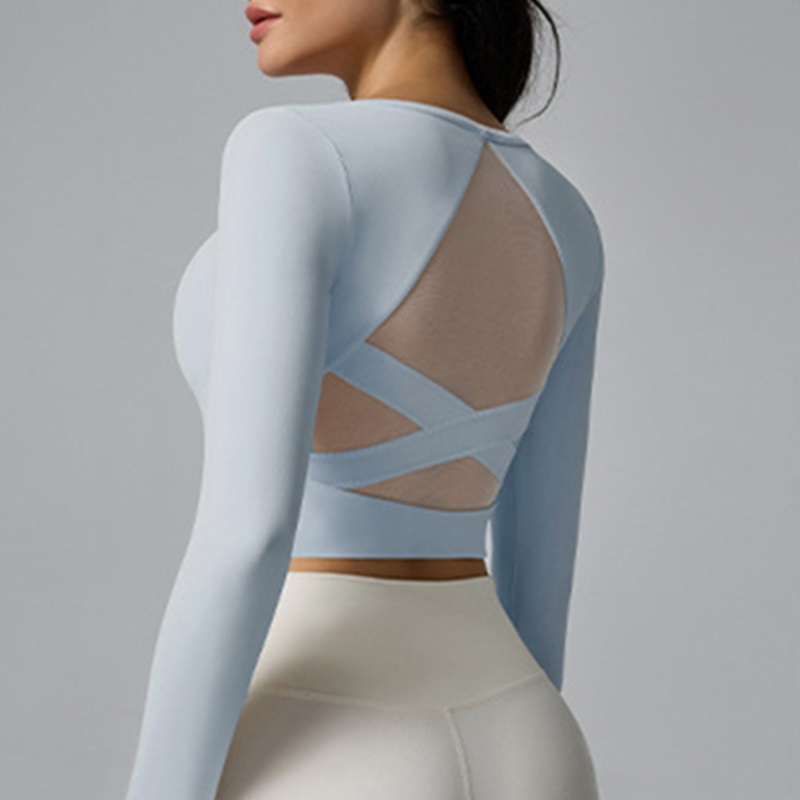 เสื้อโยคะสีขาว Cloud Hide แขนย - Pilates Yoga Wrap Top บทวิจารณ์และราคา